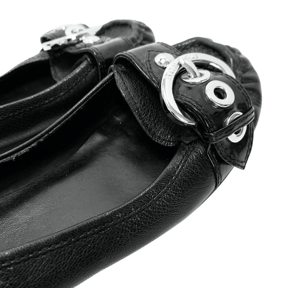 BCBGIRLS BCBG Black Flat Loafers Shoes Leather 6.5 - Picture 4 of 16